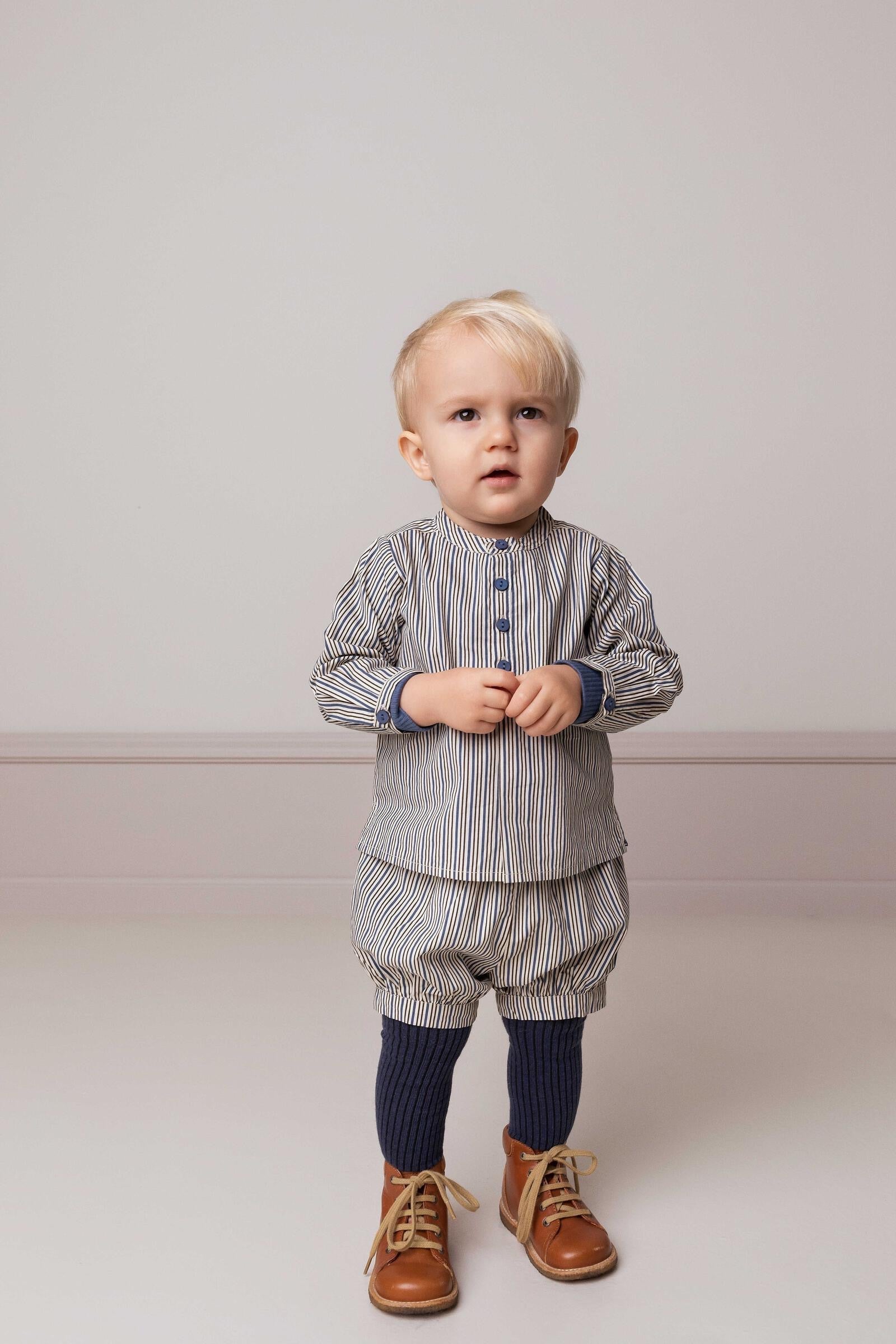 MarMar Totoro Shirt, Ocean Stripes