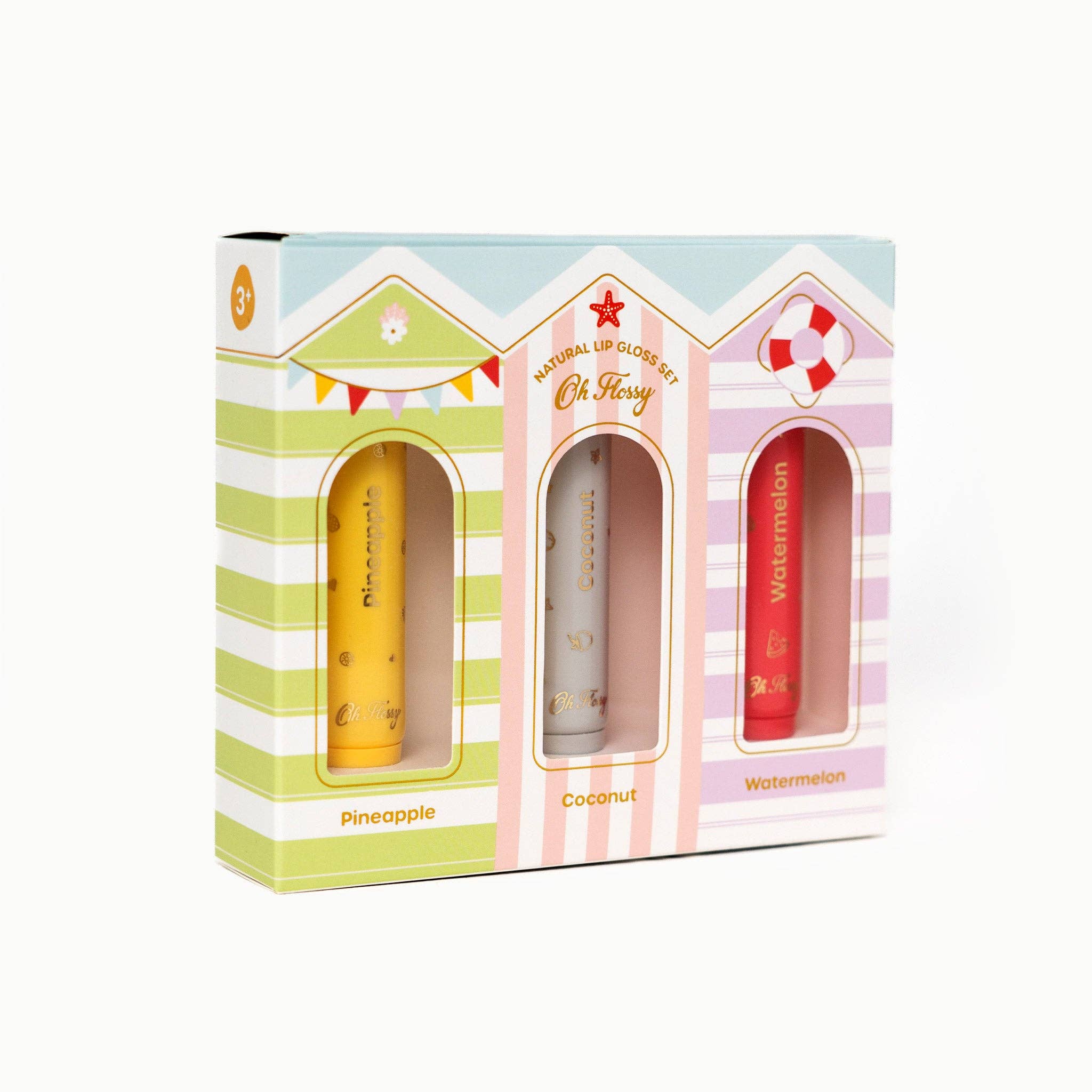 Oh Flossy Beach Club Natural Lip Gloss Set