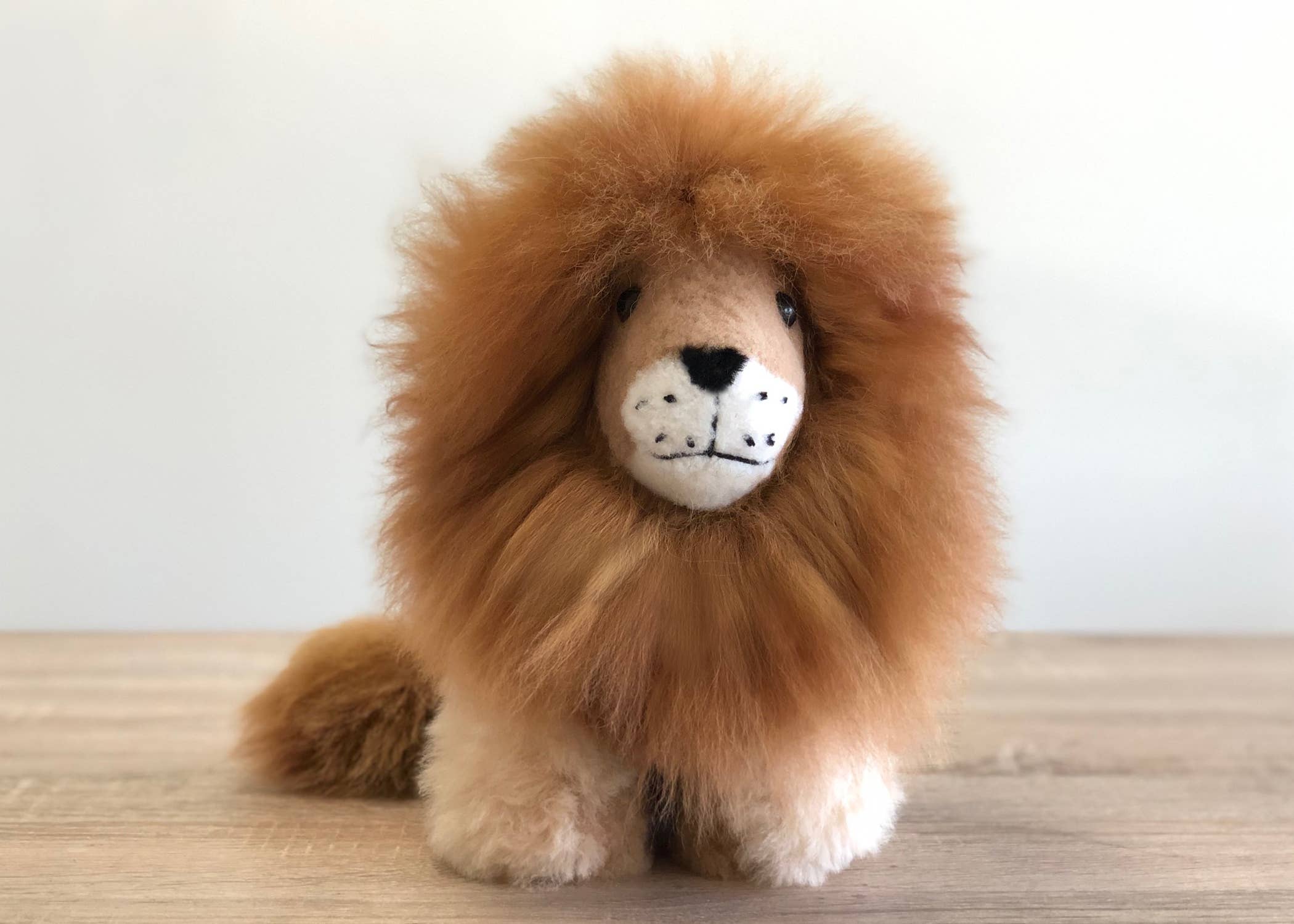 Alpaca Stuffed Animal - Lion Medium- 12"