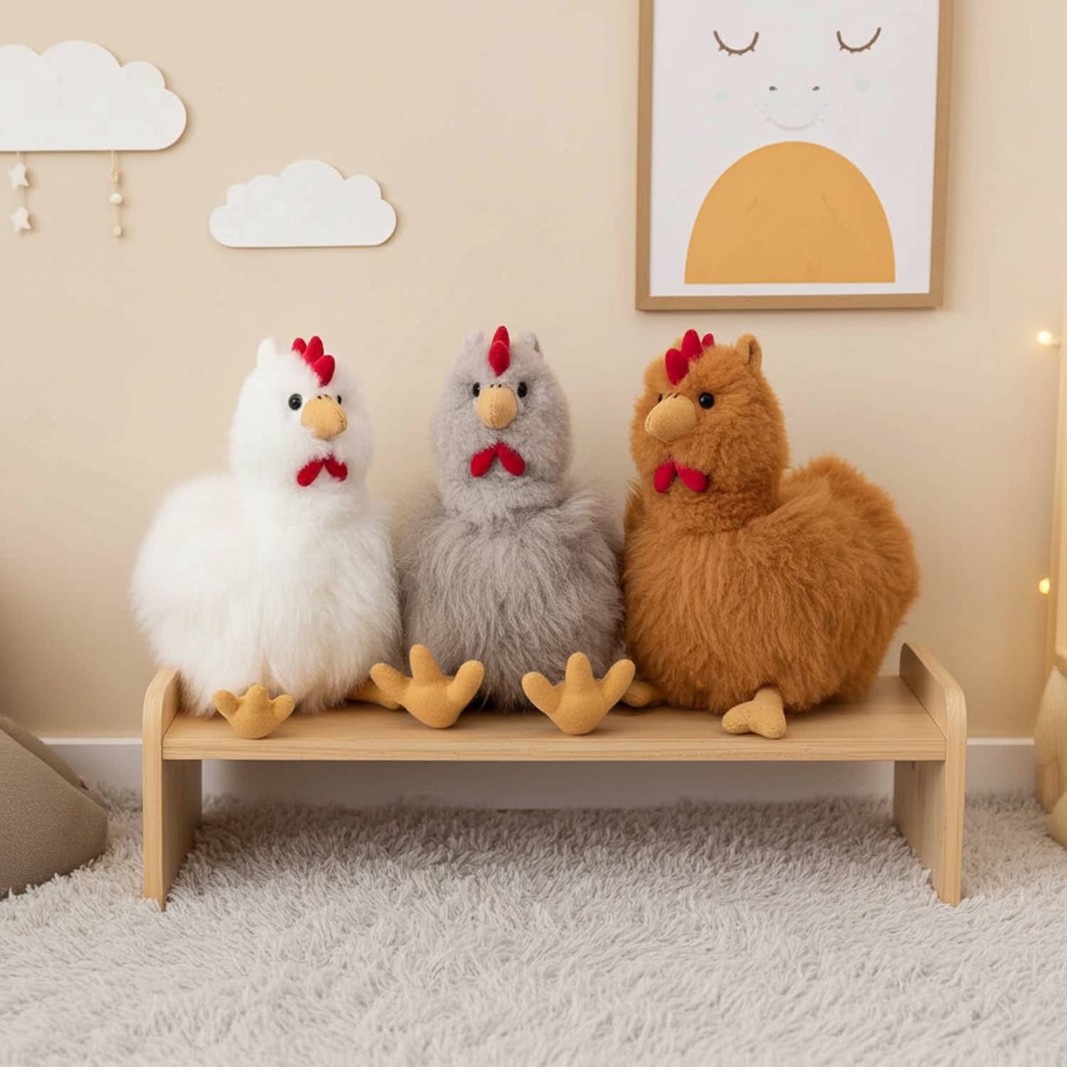 Alpaca Stuffed Animal - Hen-16"