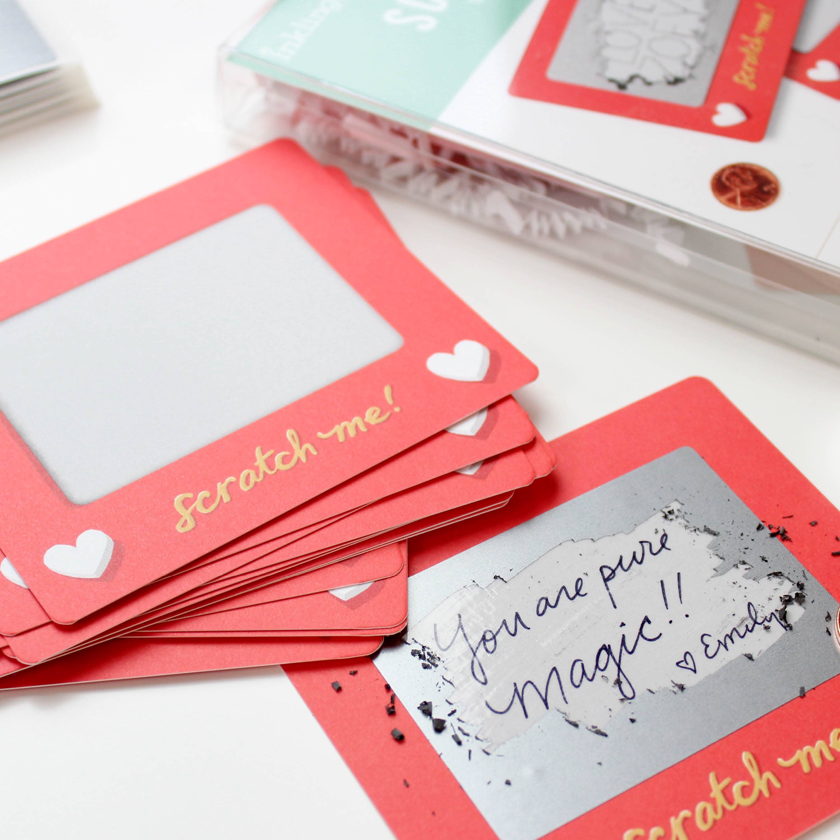 Scratch-off Valentine Cards - Scratch-A-Sketch