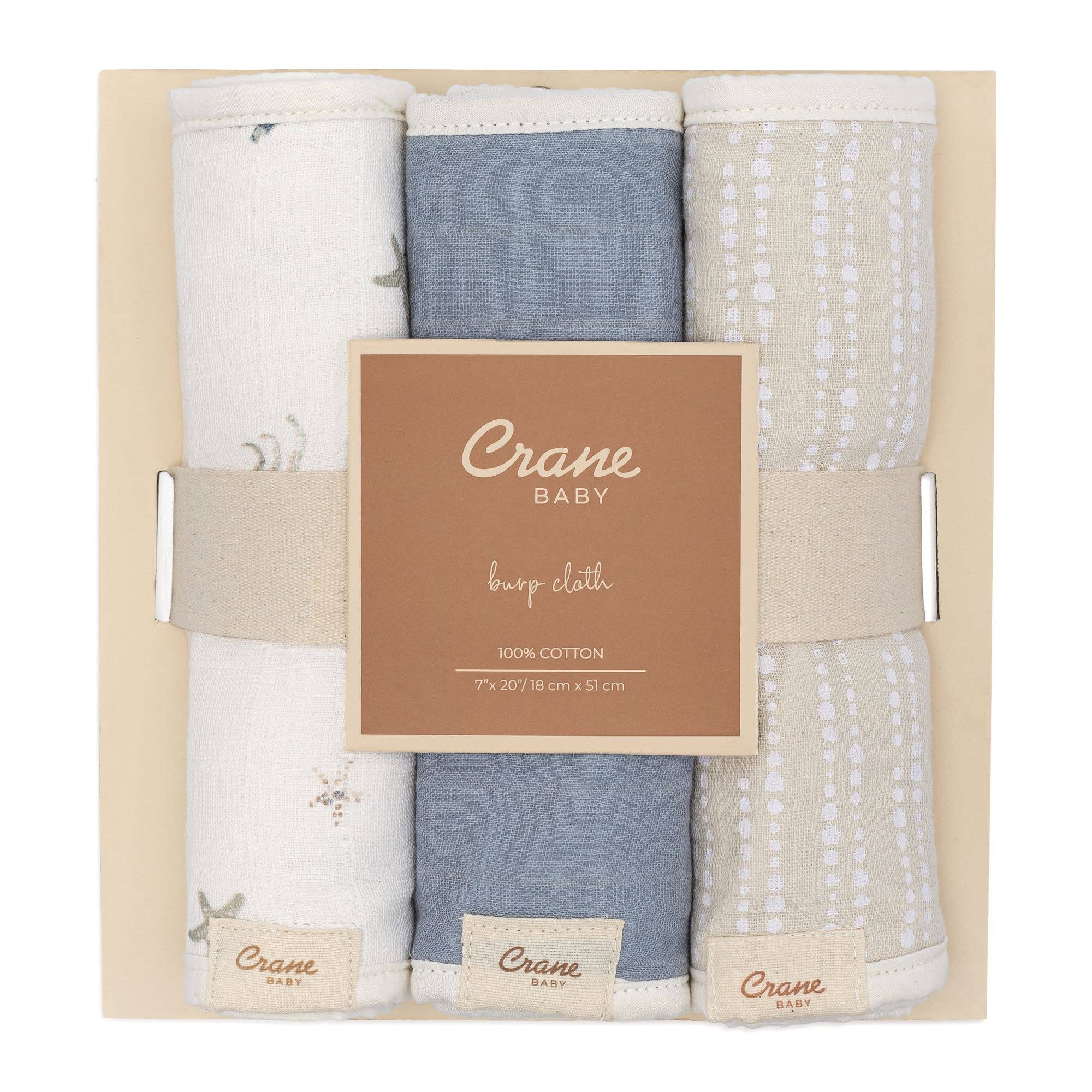 Cove 3-pc. Baby Burp Cloth Set