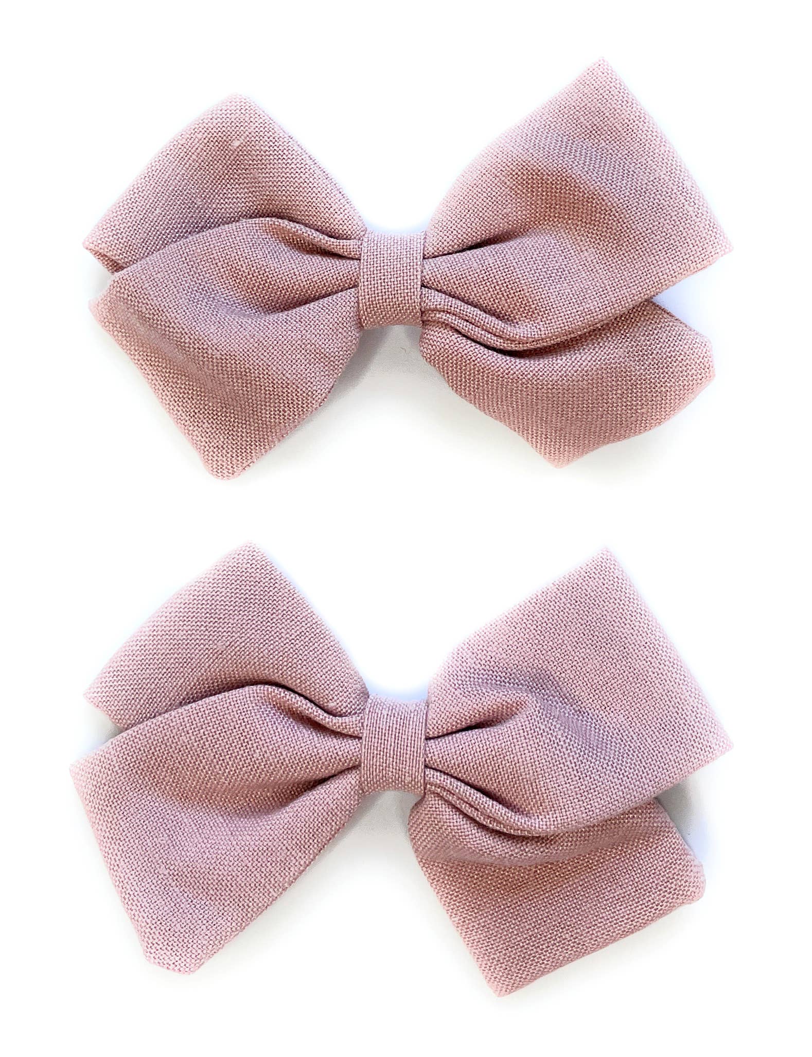Emma Fabric Bows- Pigtail Bows - Multiple Colors