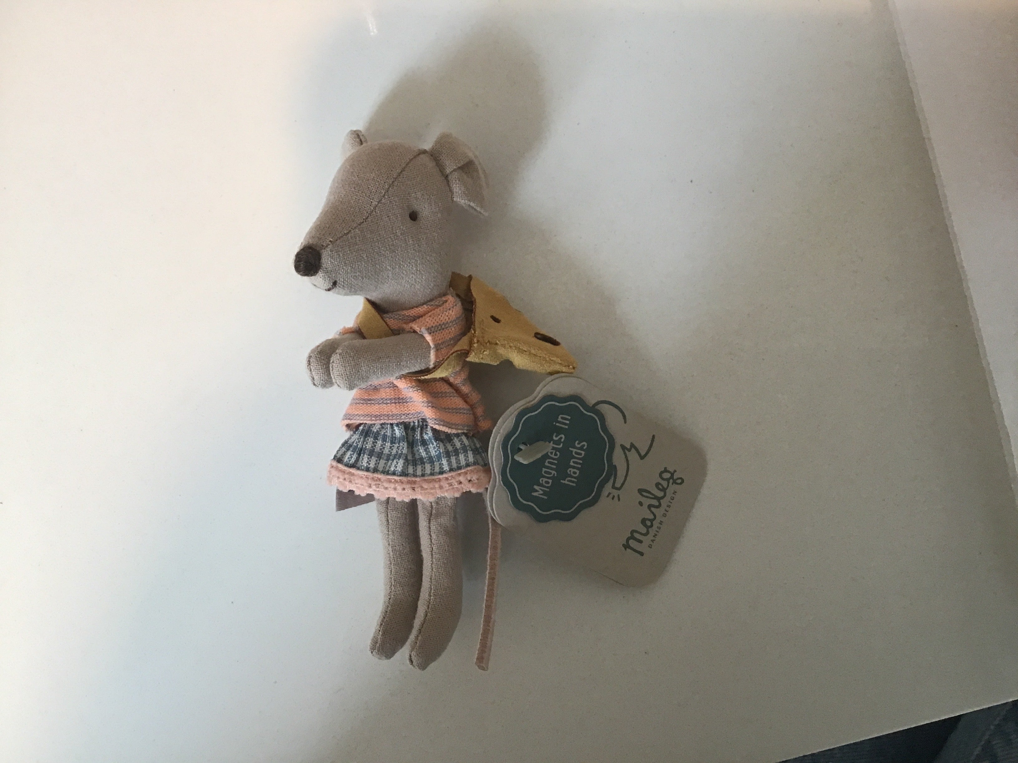 Maileg Mouse with bag - little sister