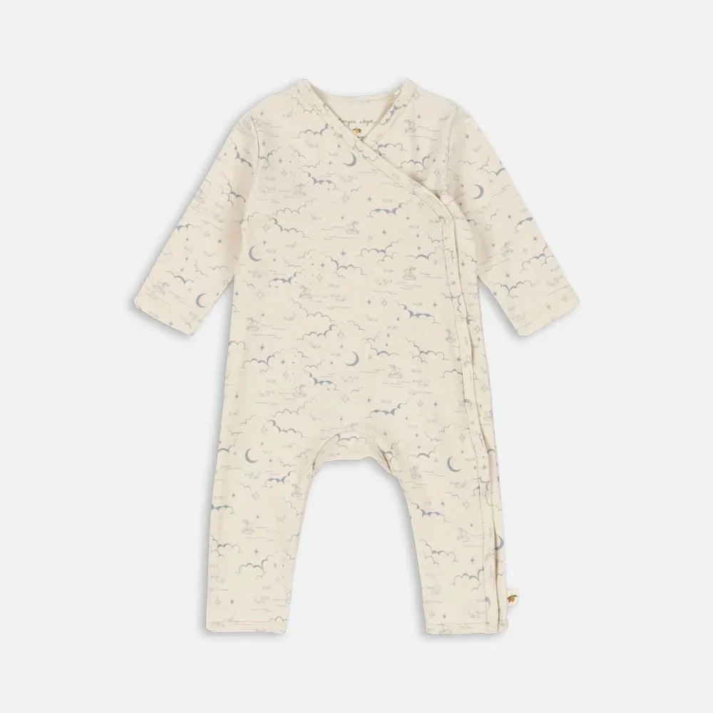 Konges Slojd Basic Newborn Onesie GOTS - Cielo Marino