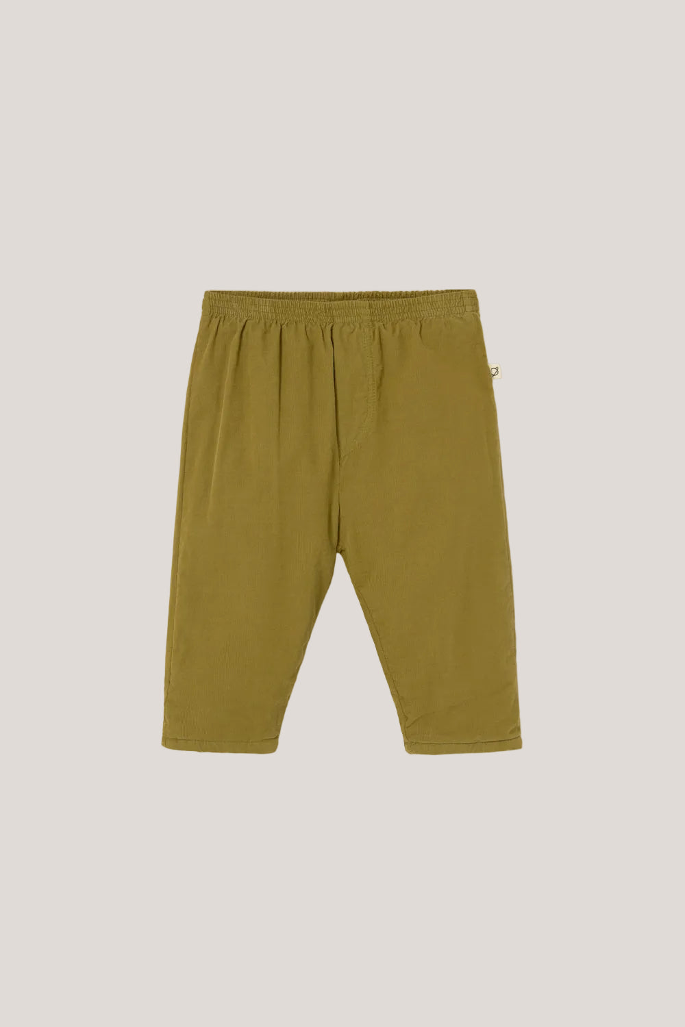 Green pants on a white background