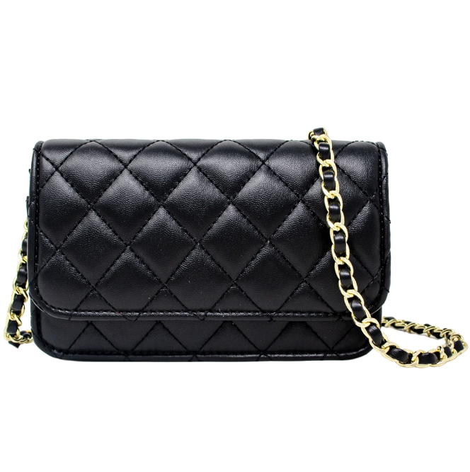 Zomi Gems Classic Quilted Bag - Black