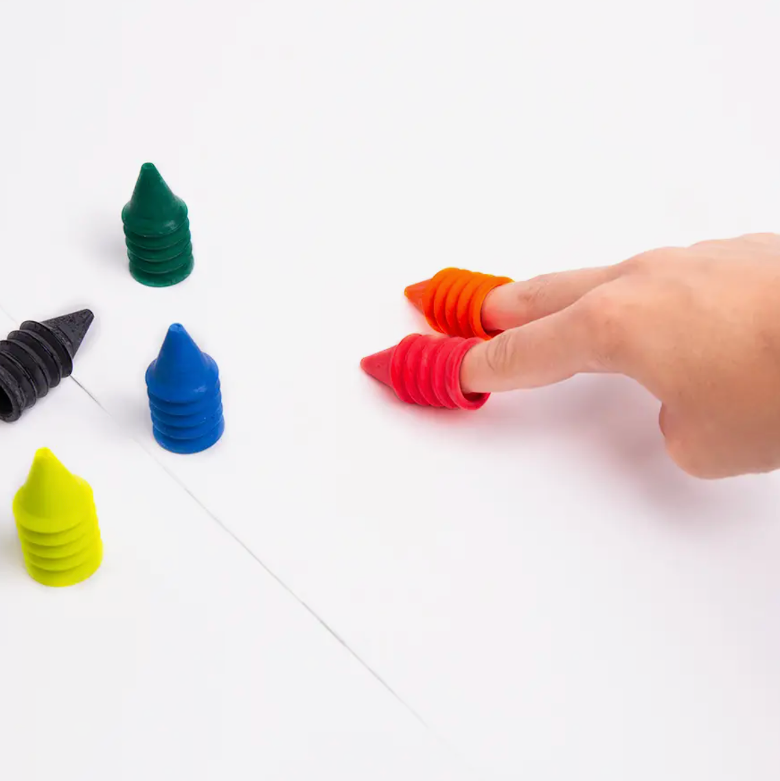 OMY Neon Finger Crayons
