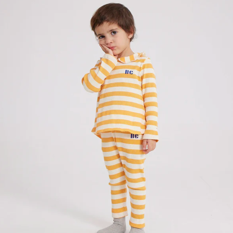 Bobo Choses Baby Yellow Stripe Leggings