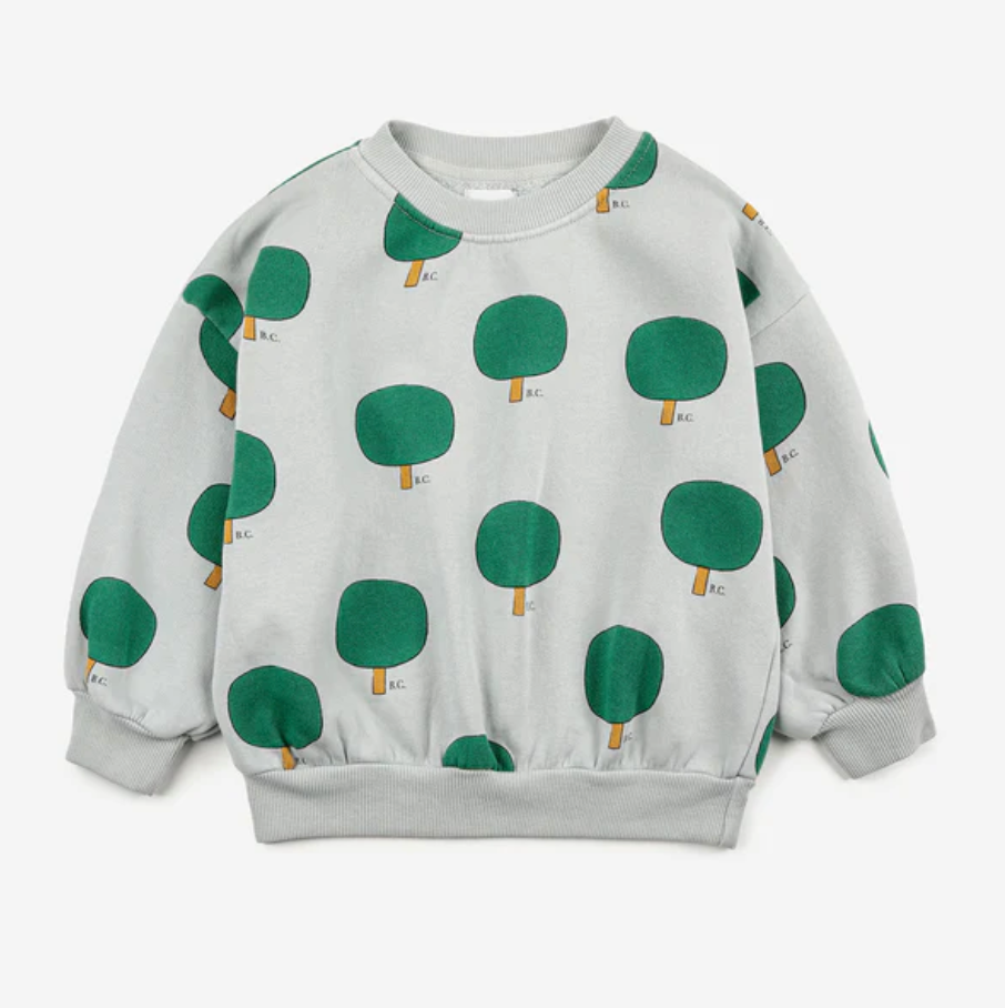 Bobo Choses Green Tree All Over Sweatshirt