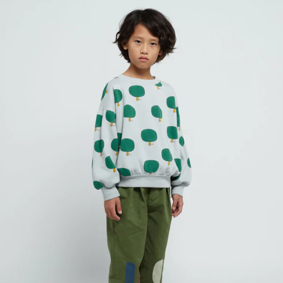 Bobo Choses Green Tree All Over Sweatshirt