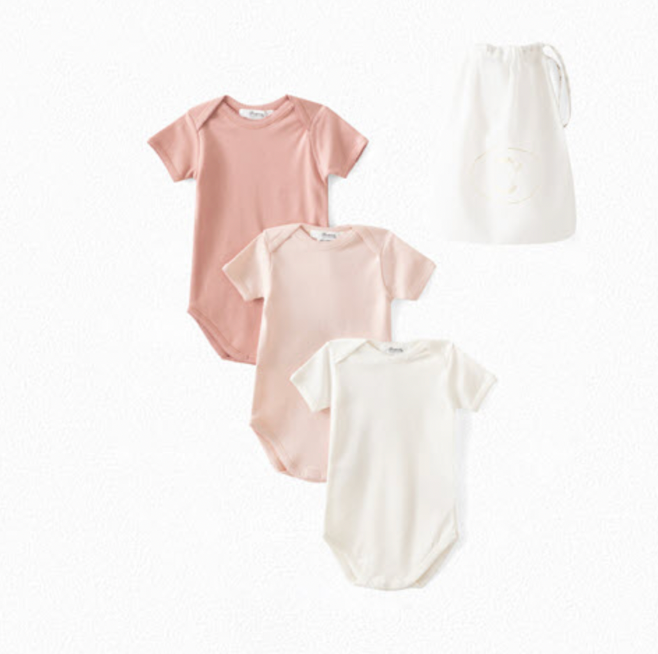 Bonpoint Girl 3 pack Onesie set