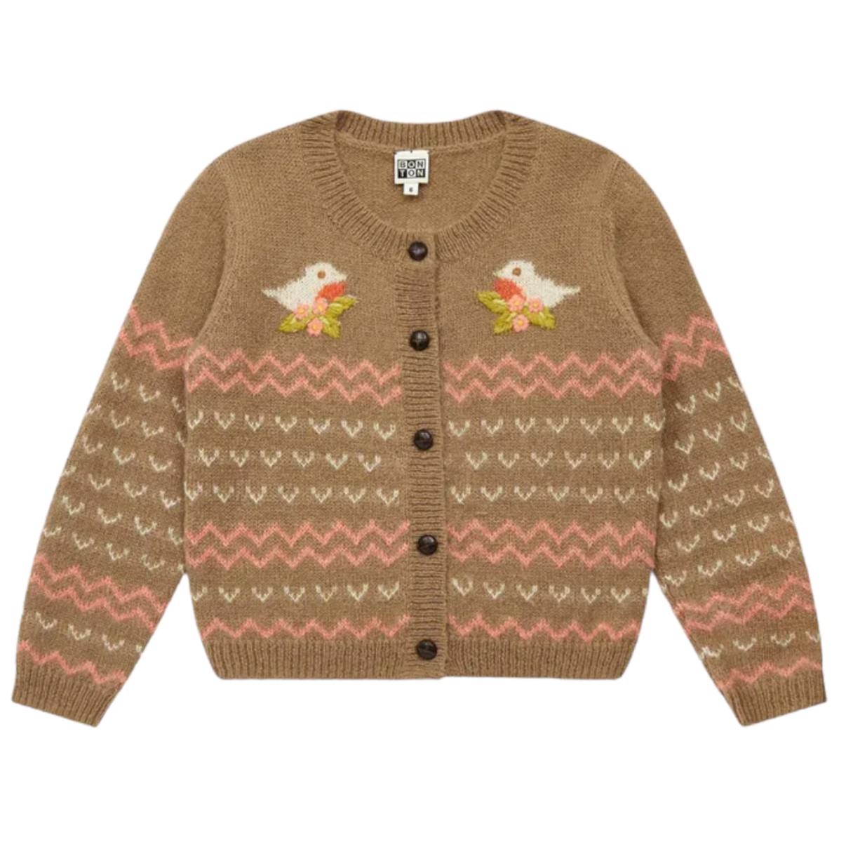Bonton Taupe Cardigan
