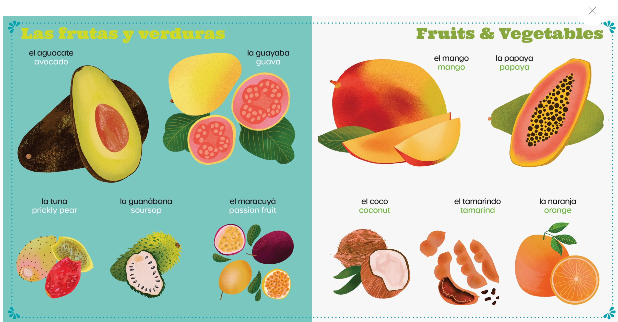 Tons of Palabras: Comidas Book