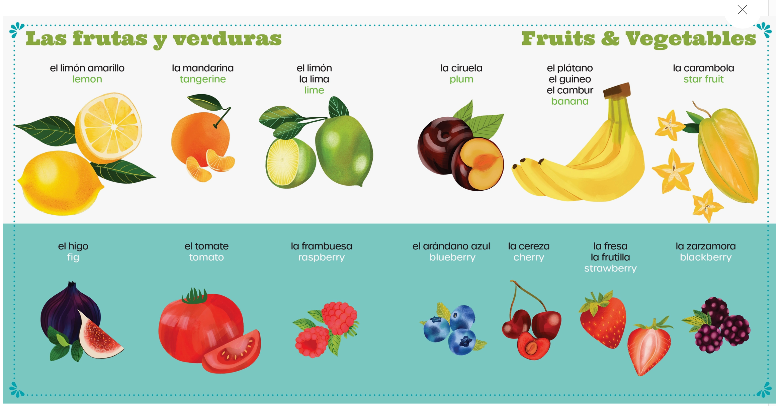Tons of Palabras: Comidas Book