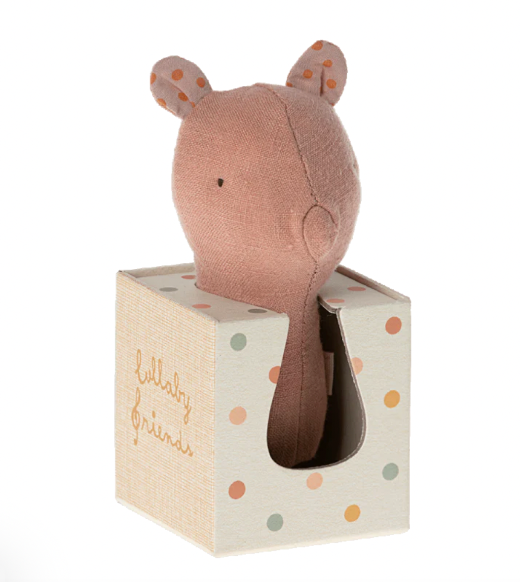 Maileg Lullaby Friends, Pig Rattle