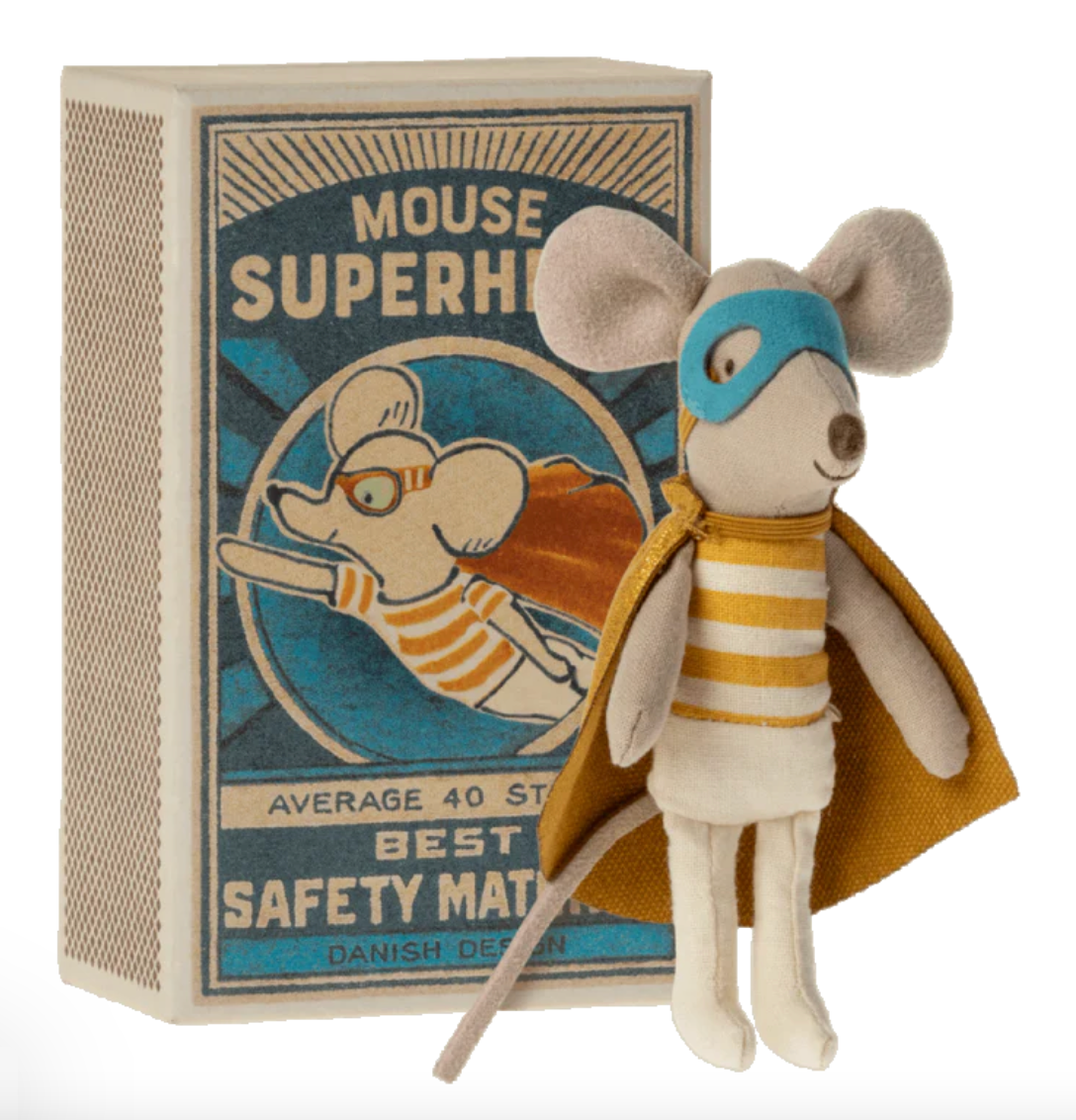 Maileg Super hero In Matchbox