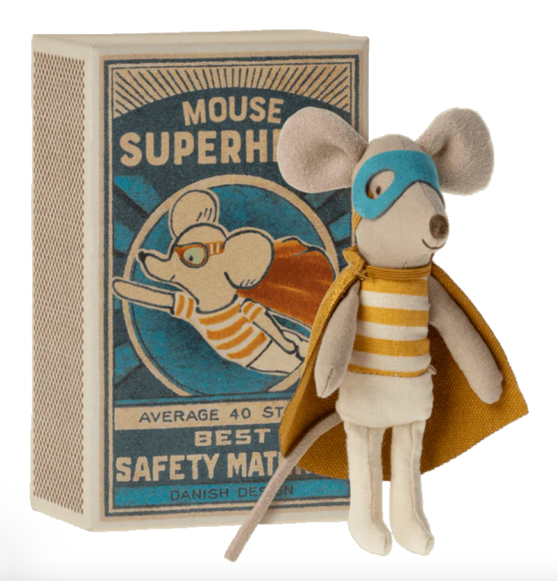 Maileg Super Hero In Matchbox