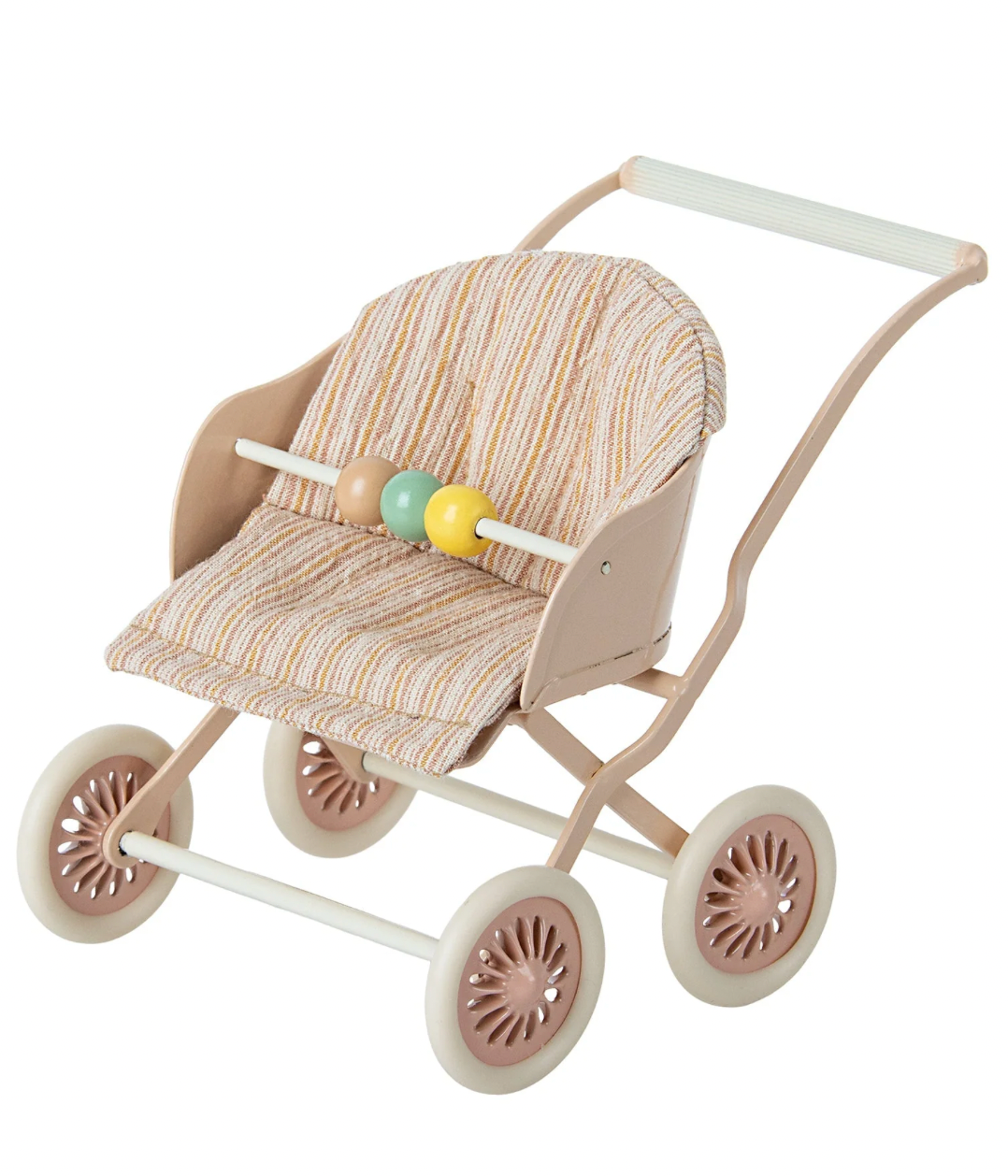 Maileg Stroller Baby Mice, Rose