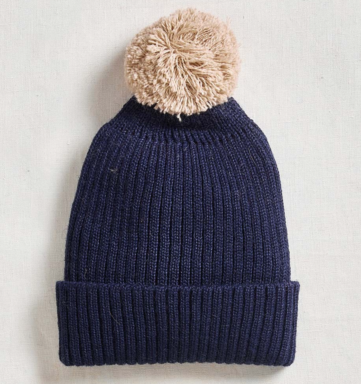 Oeuf Pompom Hat - Indigo