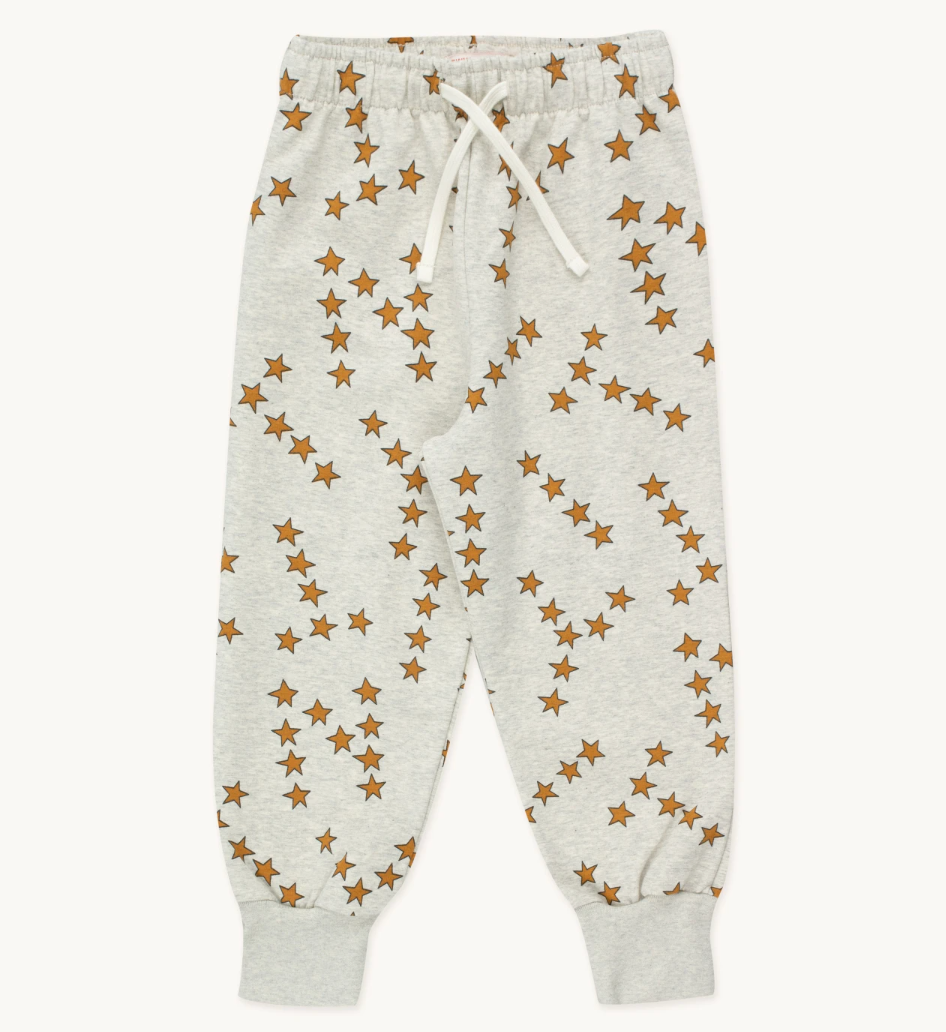 TinyCottons Tiny Stars Sweatpant, Light Grey Heather