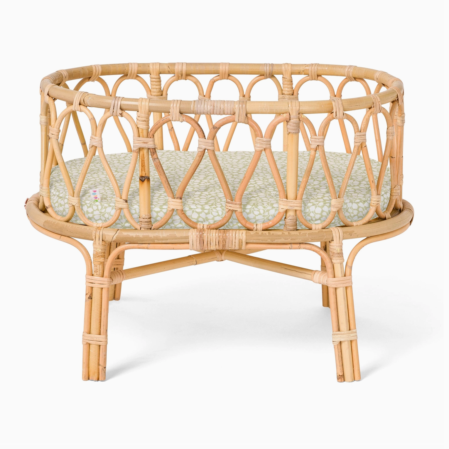 Poppie Toys Crib - Olive Leaves