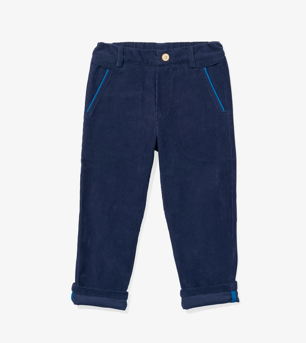 Oso and Me Walken Slim Pant - Navy Cord