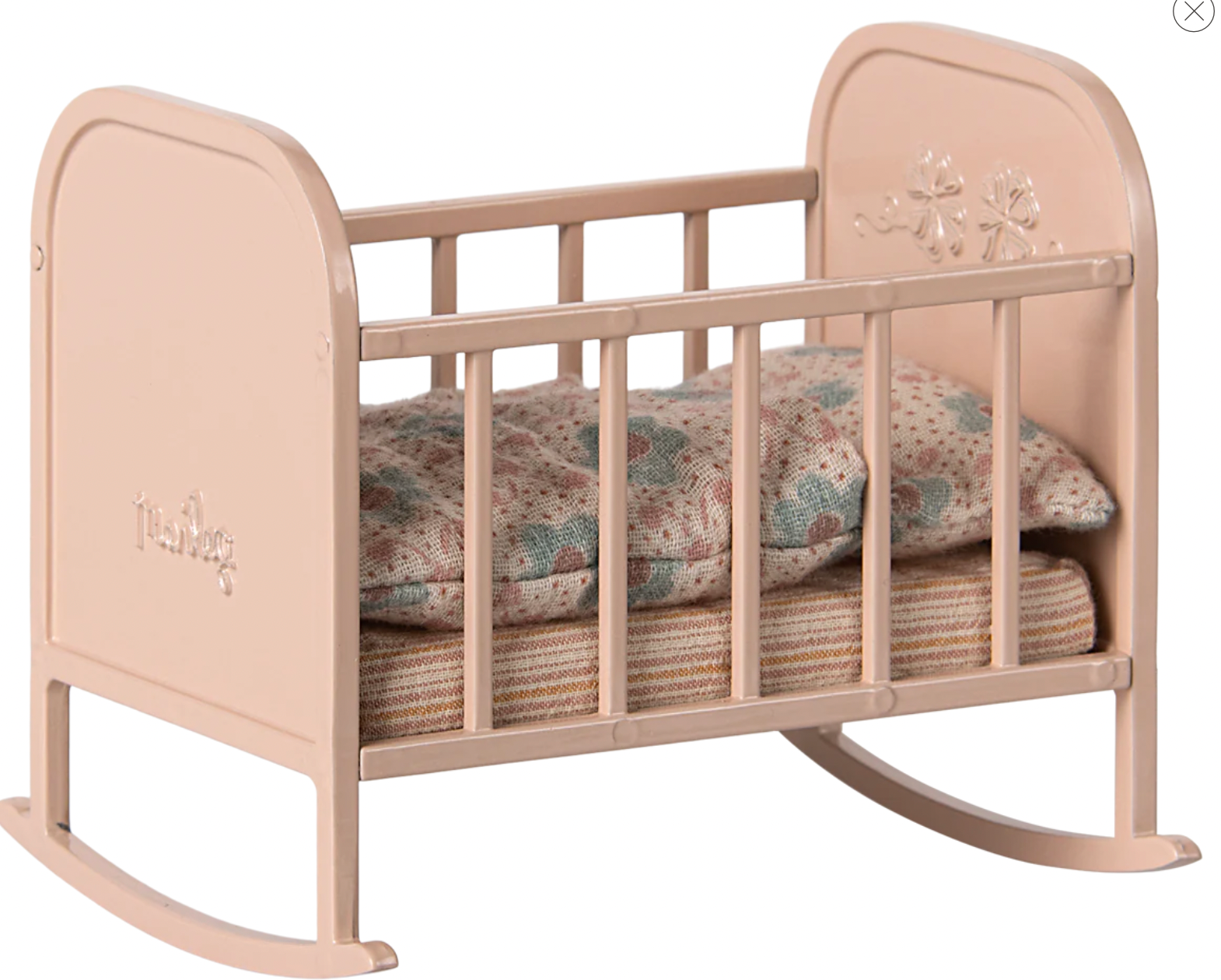 Maileg Cradle Mouse - Light Rose