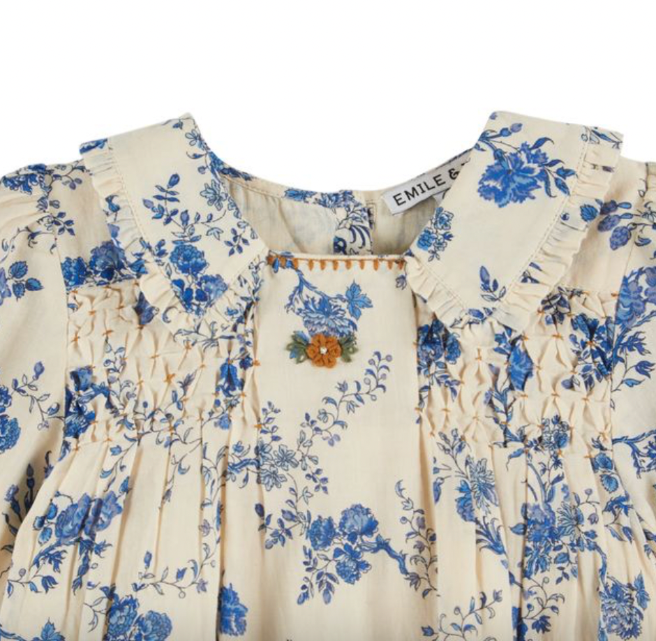 Emile Et Ida Robe Orchid Bleu