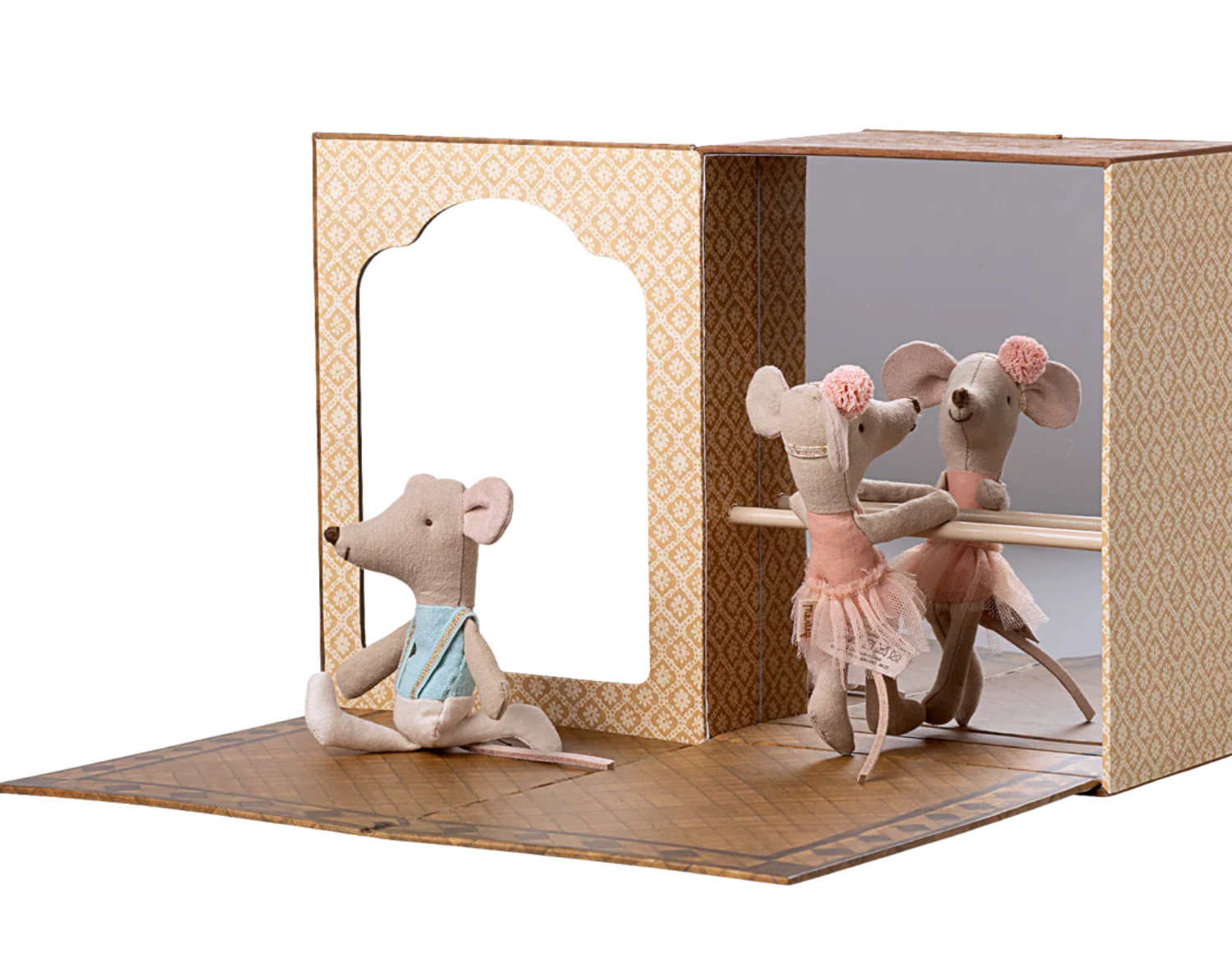 Maileg Ballet Mice In Dance Studio