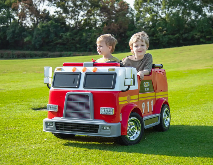 24V Freddo Fire Truck 2-Seater Ride On