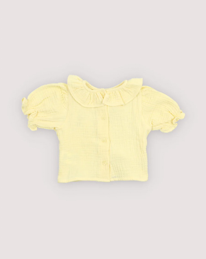 The New Society Campanilla Baby Blouse Soft Lemon