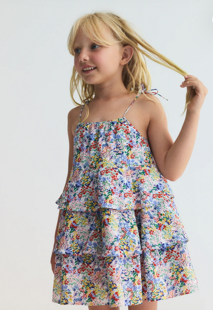 New Society Verbena Fleurie Ruffle Dress