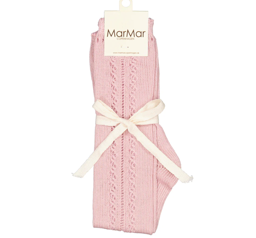 Marmar Knee Socks Pointelle - Faded Rose