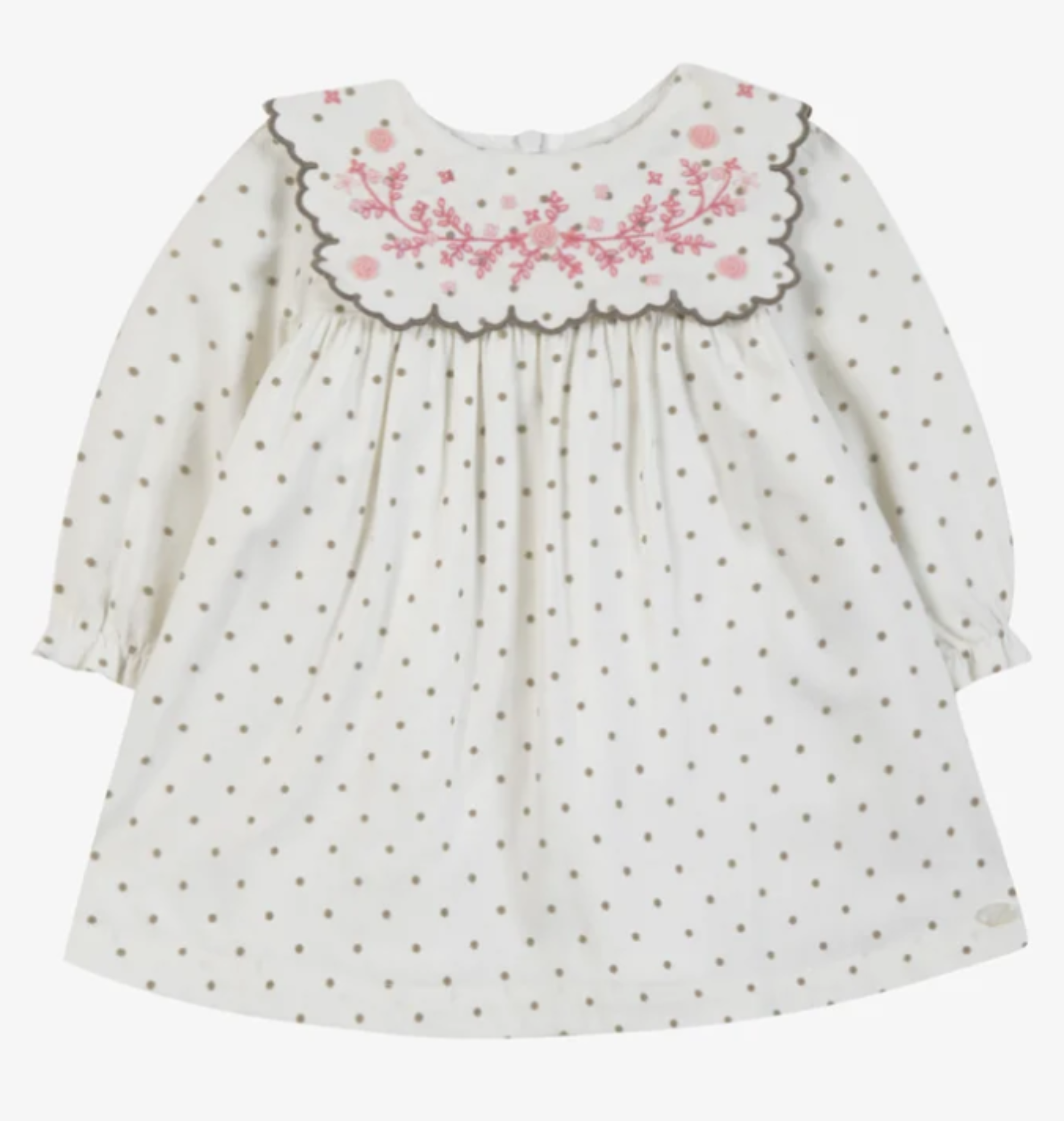 Bib Collar Polka Dot Dress