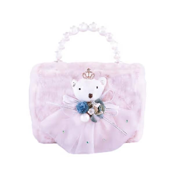 Princess Bear Furry Purse