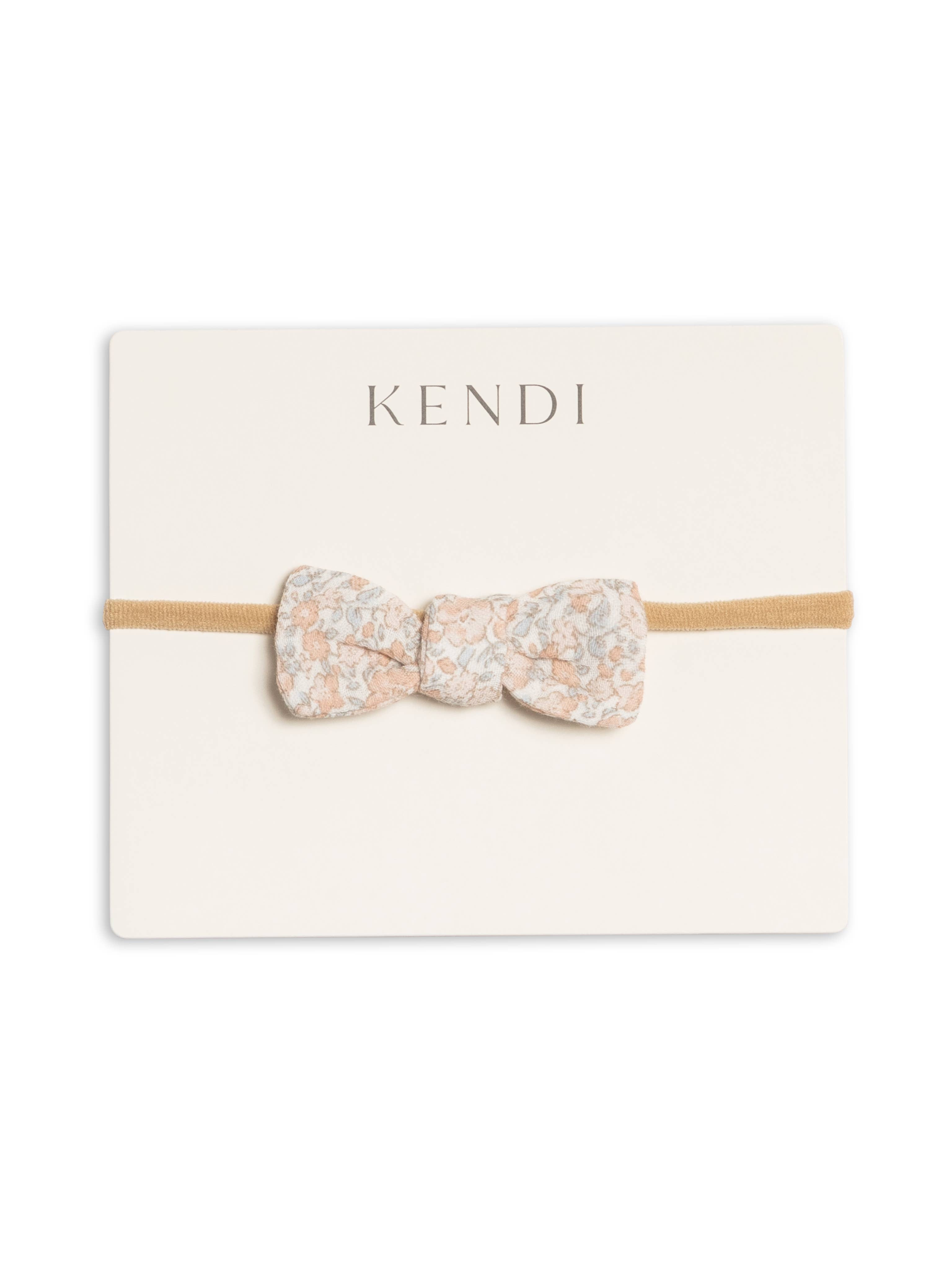 Muslin Dainty Bow - Belmont Floral / Shell + Powder