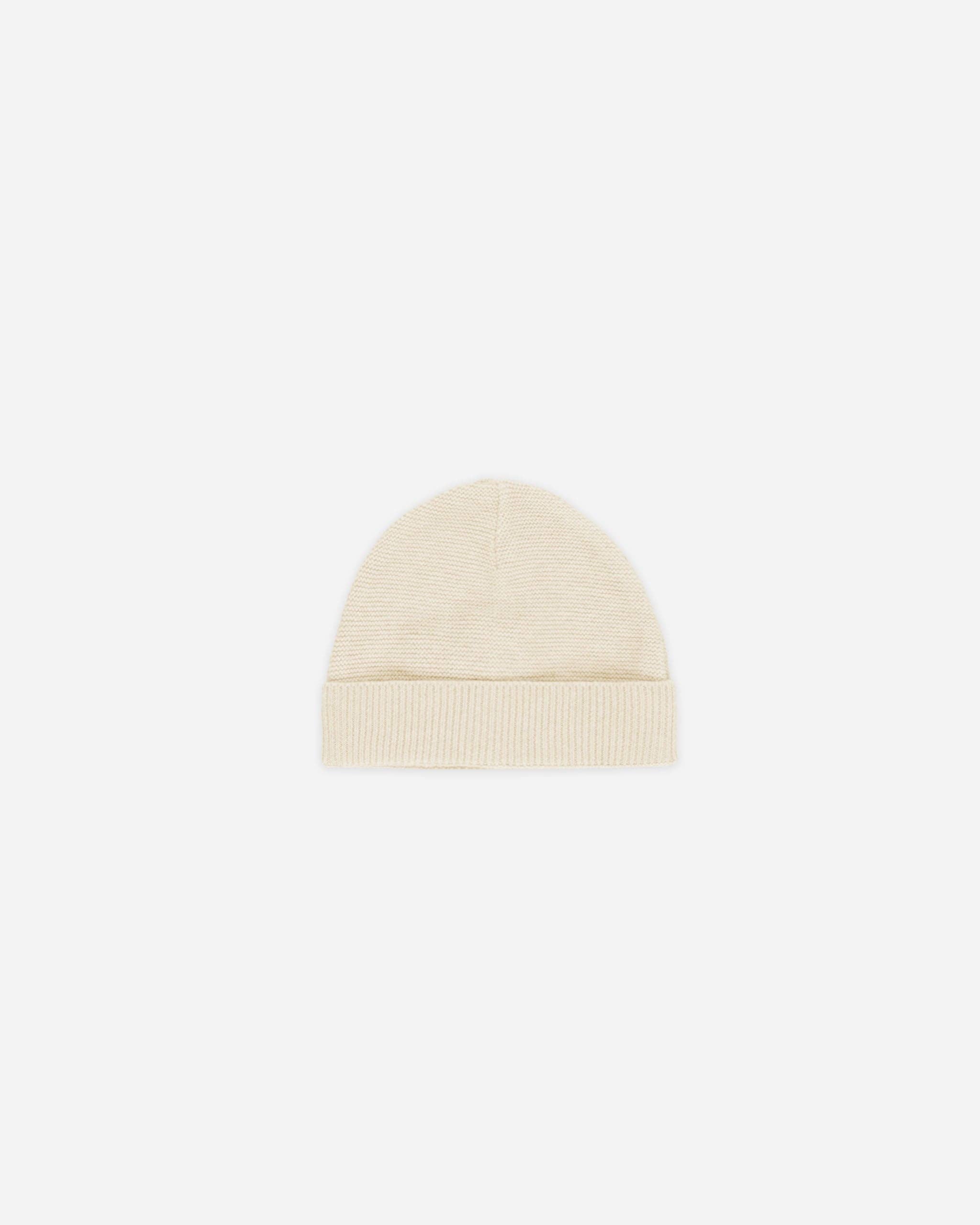 Baby Beanie || Heathered Natural