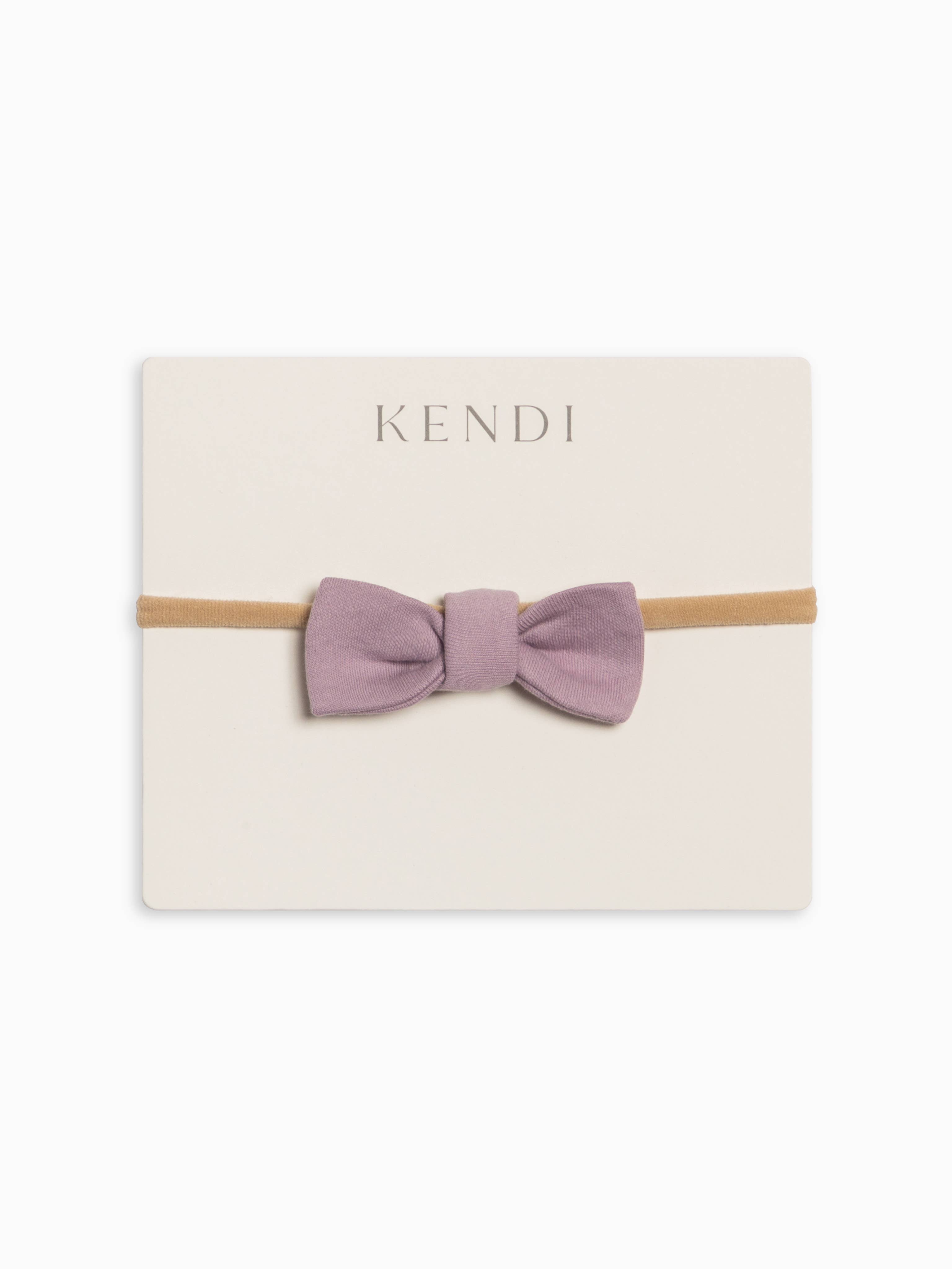 Cotton Dainty Bow - Fog