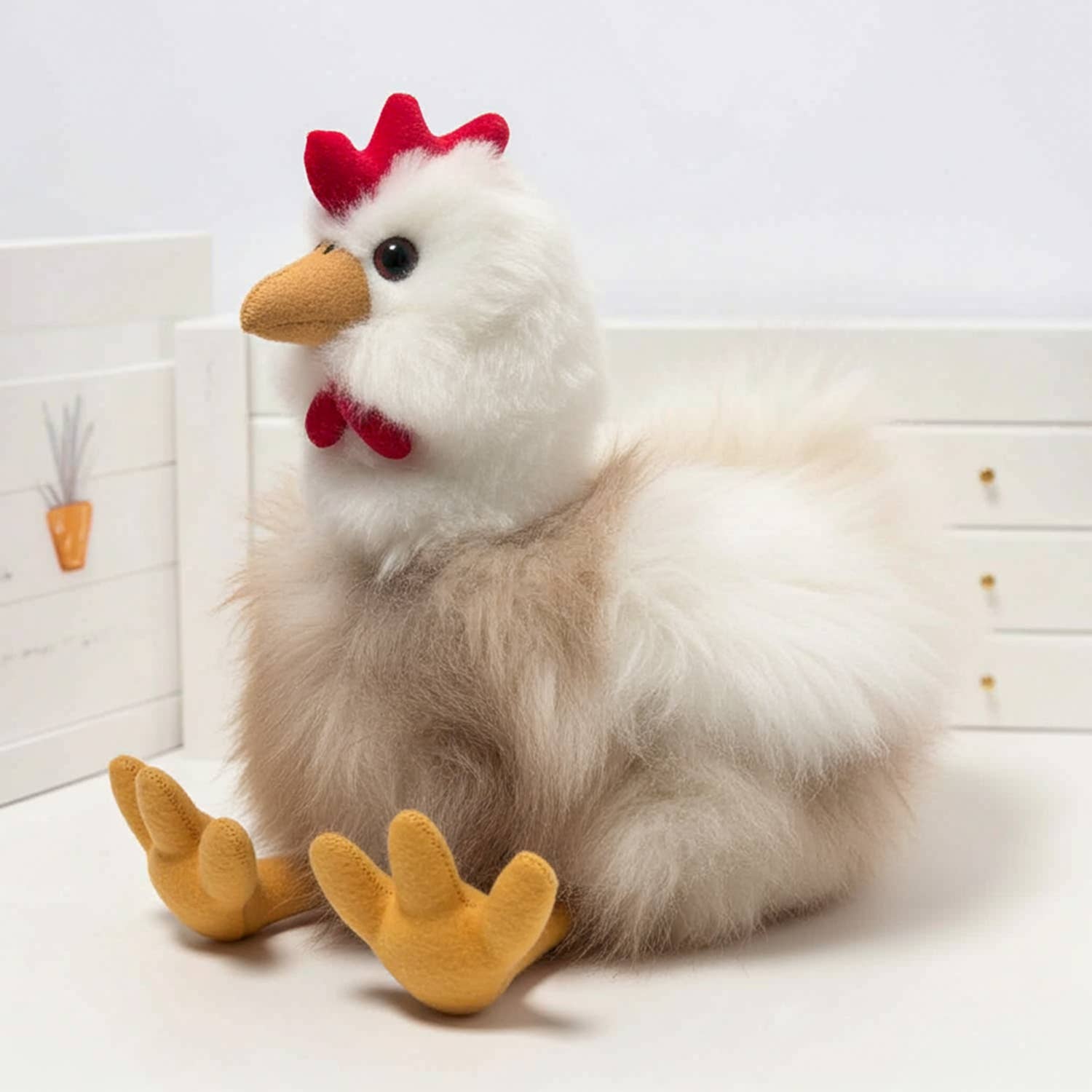 Alpaca Stuffed Animal - Hen-16"