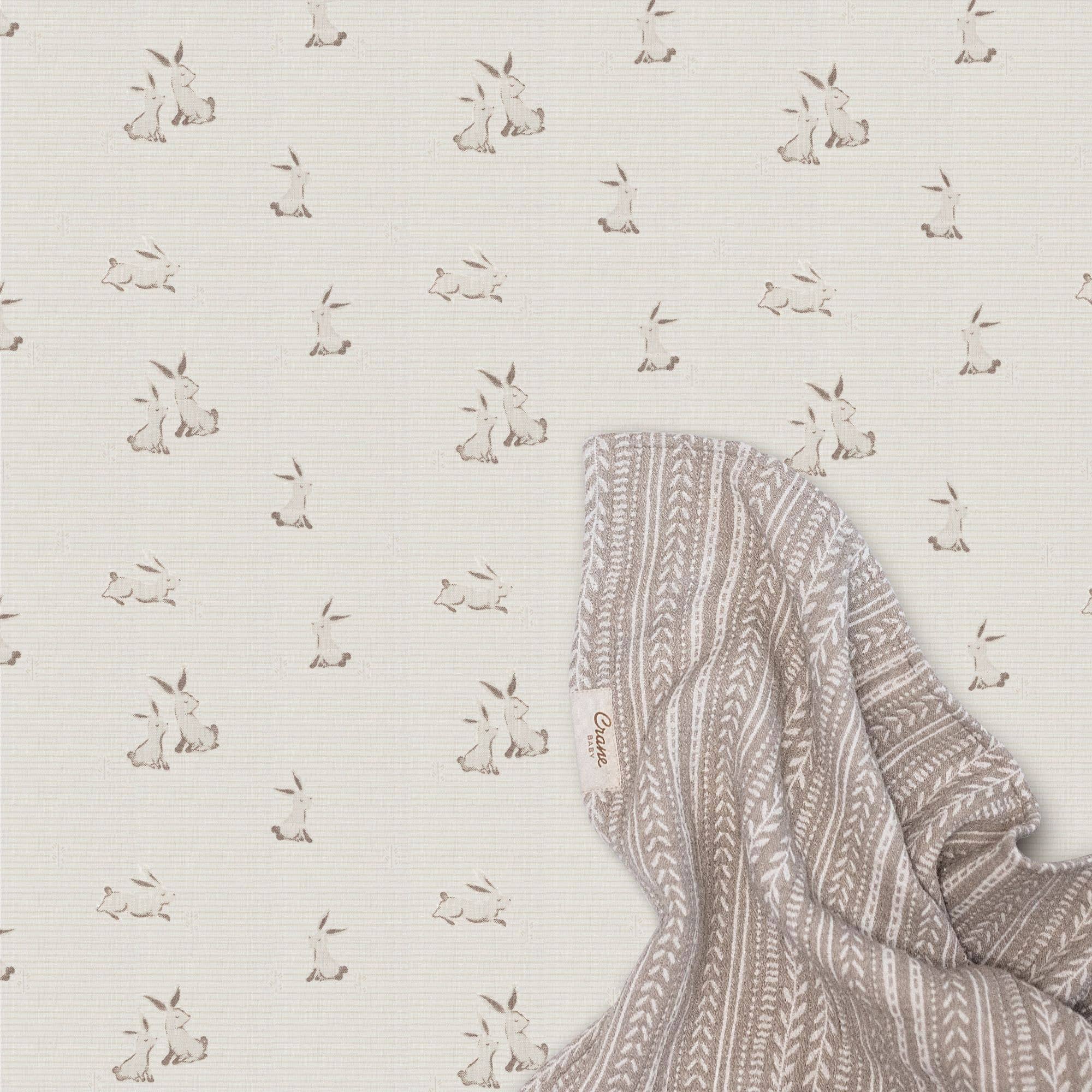 Organic Cotton Bunny Fitted Crib Sheet