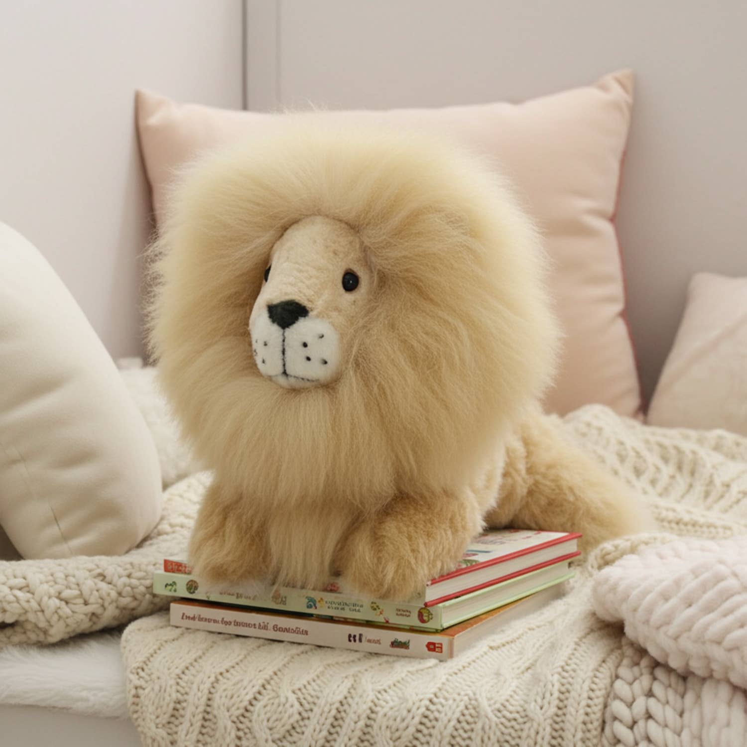 Alpaca Stuffed Animal - Lion Medium- 12"
