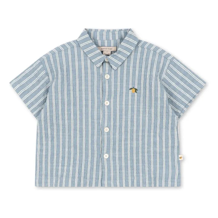 Konges Slojd Elliot SS Shirt GOTS - Trio Bleu Stripe