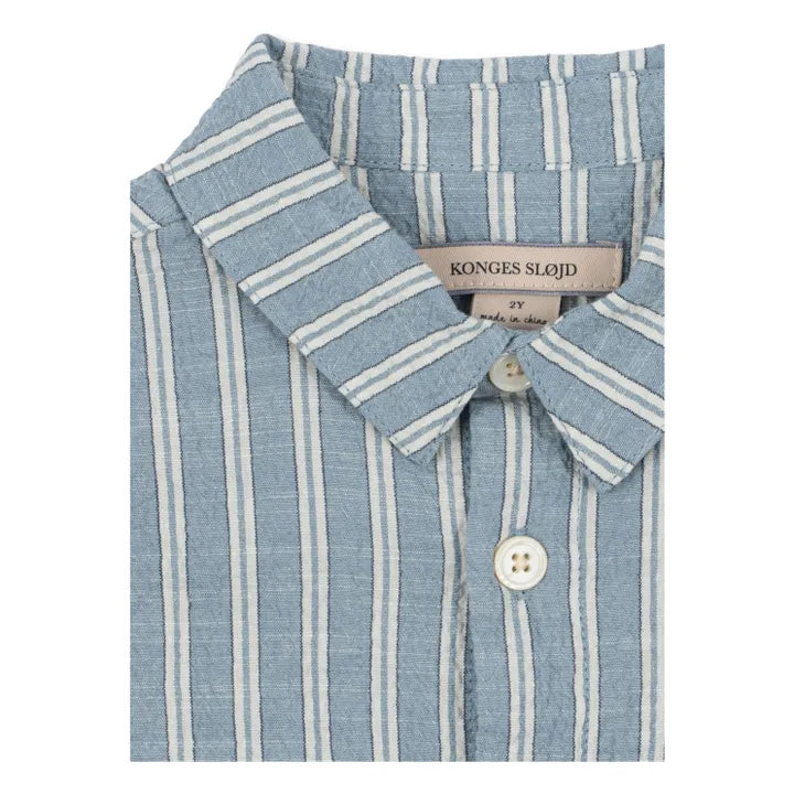Konges Slojd Elliot SS Shirt GOTS - Trio Bleu Stripe
