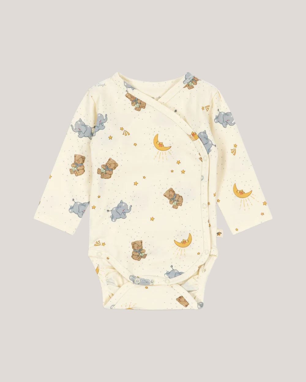 Konges Slojd Minnie Newborn Onesie in Rosetto — organic kids clothing