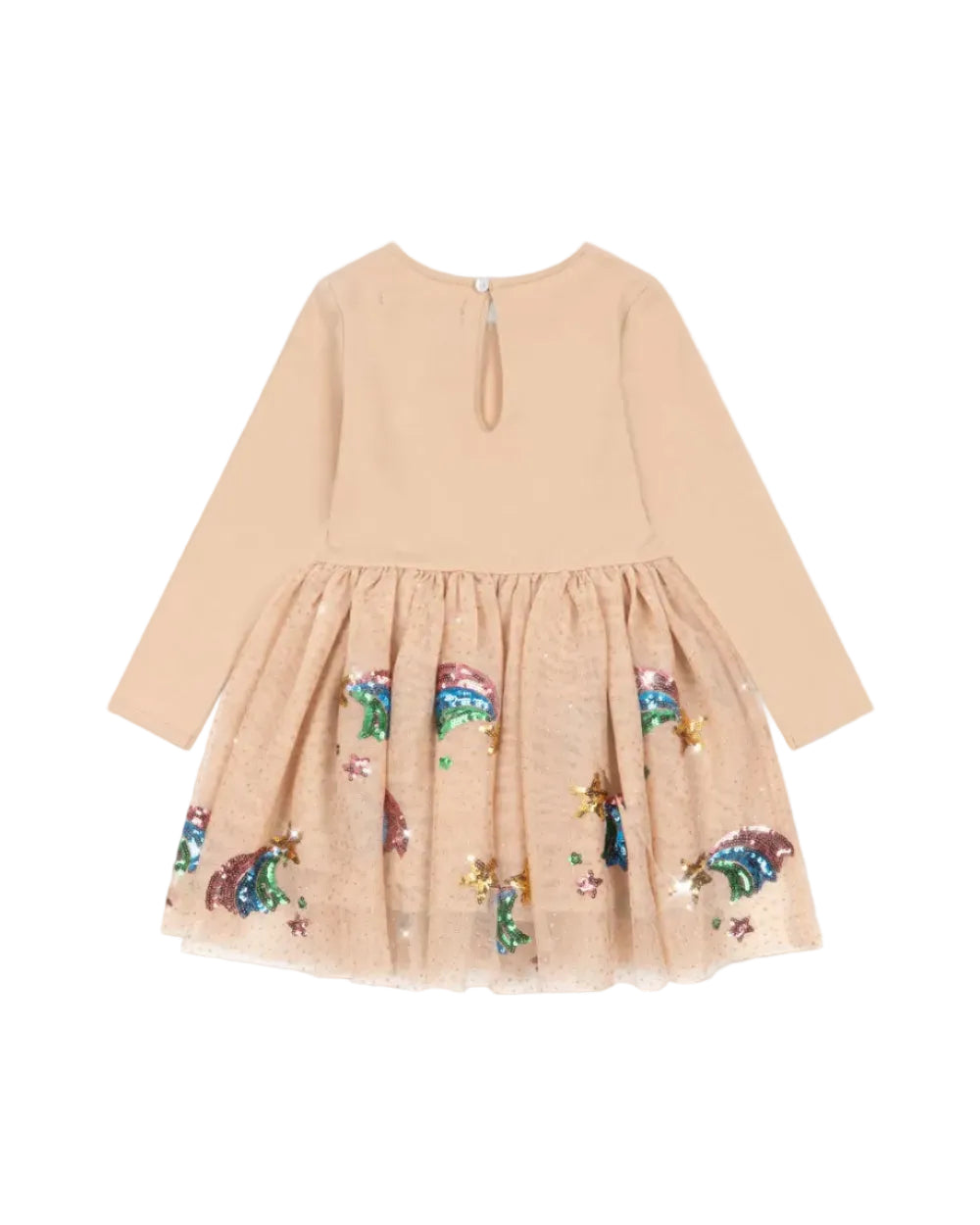 Konges Slojd Yvonne Ballerina Dress in Rainbow Star — organic kids clothing