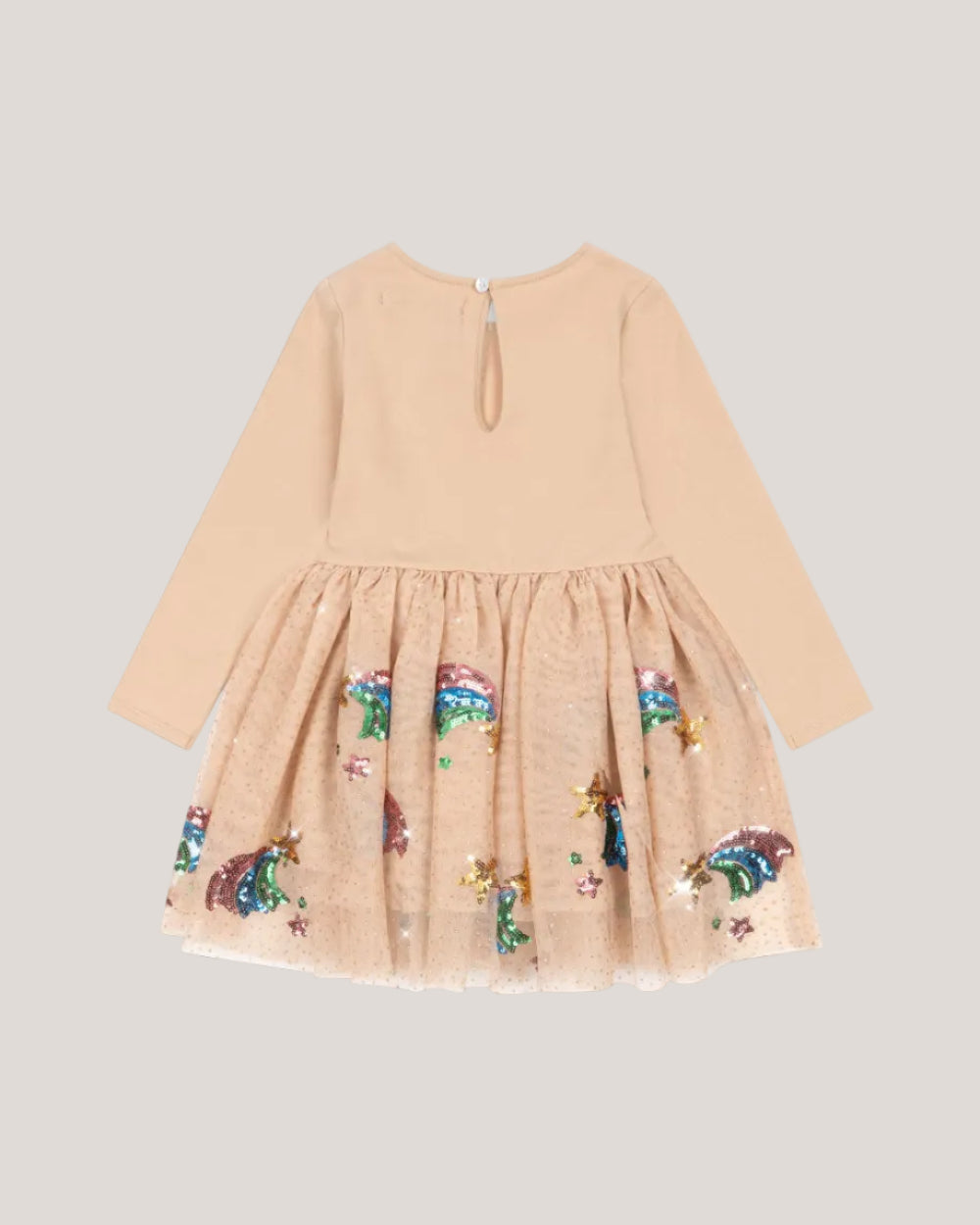 Konges Slojd Yvonne Ballerina Dress in Rainbow Star — organic kids clothing