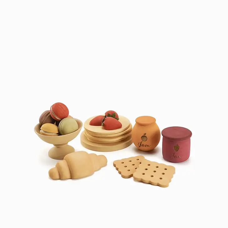 SABO Wooden Play Food Set, Desserts