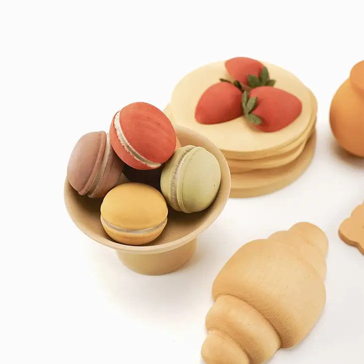 SABO Wooden Play Food Set, Desserts