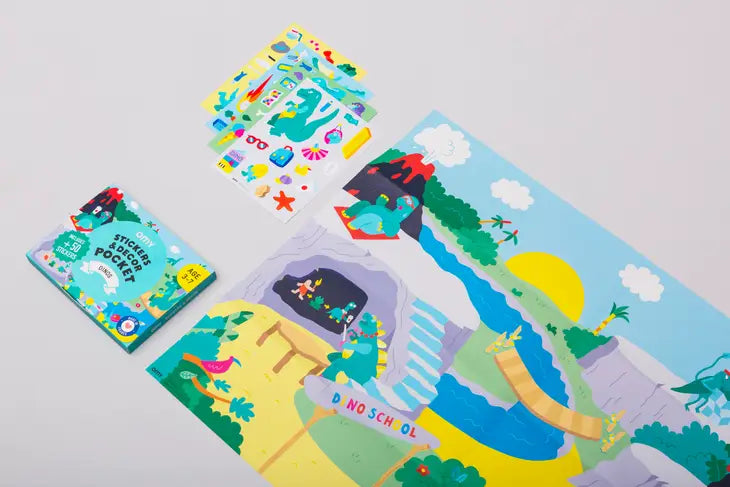 OMY Sticker Decor Pocket - Dinos